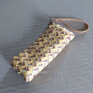 Ecoist candy wrapper clutch